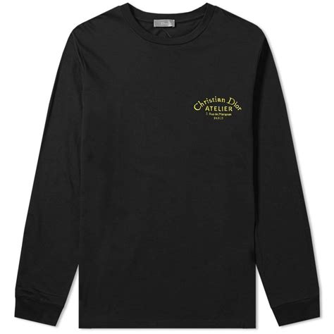 dior t shirt mens black|christian dior long sleeve shirts.